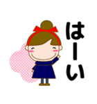 大人優しい気づかい 日常 お団子女の子 冬（個別スタンプ：15）