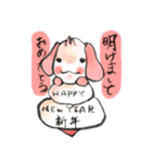 筆で描いた寝癖わんこ（個別スタンプ：18）