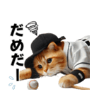 応援に使える！リアル野球猫（個別スタンプ：30）