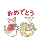 冬の毎日と年末年始☆猫たちのスタンプ（個別スタンプ：33）