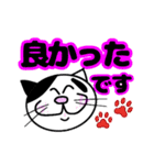 でか文字にゃんにゃん（個別スタンプ：5）