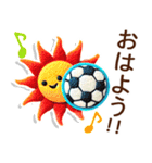 お母さん達の子供サッカー連絡網スタンプ♬（個別スタンプ：1）