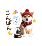 かわいい♡柴犬♡冬、正月、クリスマス（個別スタンプ：8）