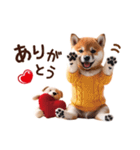 かわいい♡柴犬♡冬、正月、クリスマス（個別スタンプ：18）