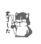 シベリアンハスキーとの日常（個別スタンプ：23）