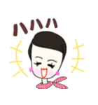 ベリーショートヘアプリティウーマン黒ver.（個別スタンプ：2）