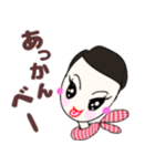ベリーショートヘアプリティウーマン黒ver.（個別スタンプ：31）