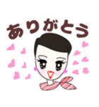 ベリーショートヘアプリティウーマン黒ver.（個別スタンプ：38）