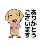 大きな文字 優しい気遣い 犬好きさんへ 冬（個別スタンプ：10）