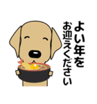 大きな文字 優しい気遣い 犬好きさんへ 冬（個別スタンプ：37）