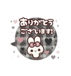 飛び出す⬛LINE丁寧❤️フキダシ⬛ウサギ⑤⓪（個別スタンプ：5）