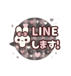 飛び出す⬛LINE丁寧❤️フキダシ⬛ウサギ⑤⓪（個別スタンプ：11）