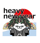 デカ動く 擦れうさぎ 年末年始 2025（個別スタンプ：3）