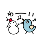 【再販】動くいろいろなとり 毎年使える冬（個別スタンプ：10）