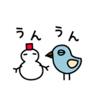 【再販】動くいろいろなとり 毎年使える冬（個別スタンプ：21）