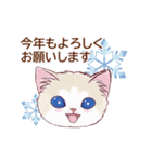 動く☆冬猫のスタンプ（個別スタンプ：22）