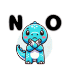 きょうりゅうの毎日：日常会話＆冬ver.挨拶（個別スタンプ：28）