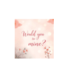 Would you be mine？フラーティングラインズ（個別スタンプ：1）