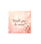 Would you be mine？フラーティングラインズ（個別スタンプ：4）