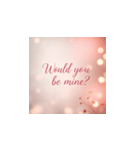 Would you be mine？フラーティングラインズ（個別スタンプ：8）