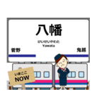 毎日使う報告 上野から成田空港への駅名（個別スタンプ：15）