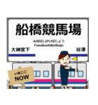 毎日使う報告 上野から成田空港への駅名（個別スタンプ：23）