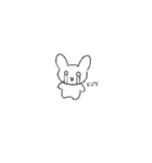 ドット゚うさぎ（個別スタンプ：3）