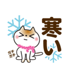 冬を感じる♡ゆるねこ【デカ文字】（個別スタンプ：10）