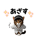 【敬語】リアル野球猫（個別スタンプ：11）