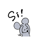 イタリア語を話す ねずみちゃんtopolin（個別スタンプ：7）