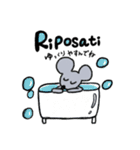 イタリア語を話す ねずみちゃんtopolin（個別スタンプ：33）