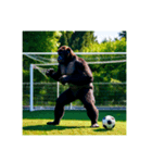 上手にサッカーをするゴリラ【文字なし】②（個別スタンプ：10）
