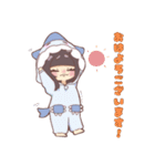 桜花のかわちいスタンプ（個別スタンプ：1）