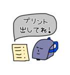 みんな生きてる顔スタンプ②シュール手書き（個別スタンプ：13）