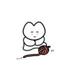 おりこうねこちゃん(冬だね)（個別スタンプ：1）