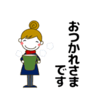 大きな字大人の優しいきづかい ＋年賀状 冬（個別スタンプ：3）