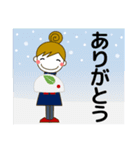 大きな字大人の優しいきづかい ＋年賀状 冬（個別スタンプ：11）