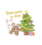 動く♡Xmas＆2025お正月のラブうさ♡改訂版（個別スタンプ：1）