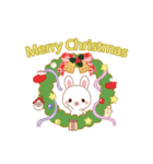 動く♡Xmas＆2025お正月のラブうさ♡改訂版（個別スタンプ：5）