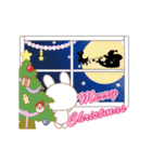 動く♡Xmas＆2025お正月のラブうさ♡改訂版（個別スタンプ：9）