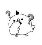ぽっぽ【モノクロ】（個別スタンプ：7）