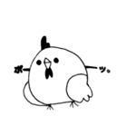 ぽっぽ【モノクロ】（個別スタンプ：13）