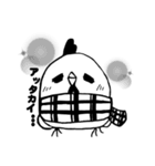 ぽっぽ【モノクロ】（個別スタンプ：26）