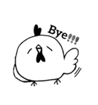 ぽっぽ【モノクロ】（個別スタンプ：30）