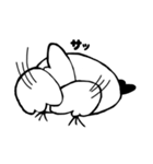 ぽっぽ【モノクロ】（個別スタンプ：33）