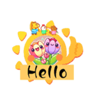 チューリップを書いて LINEスタンプyamami（個別スタンプ：3）