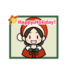 コナネのクリスマスLINEスタンプ（英語版）（個別スタンプ：1）