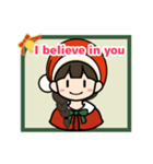 コナネのクリスマスLINEスタンプ（英語版）（個別スタンプ：24）