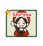 コナネのクリスマスLINEスタンプ（英語版）（個別スタンプ：37）