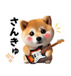 柴犬ギタリスト（個別スタンプ：10）